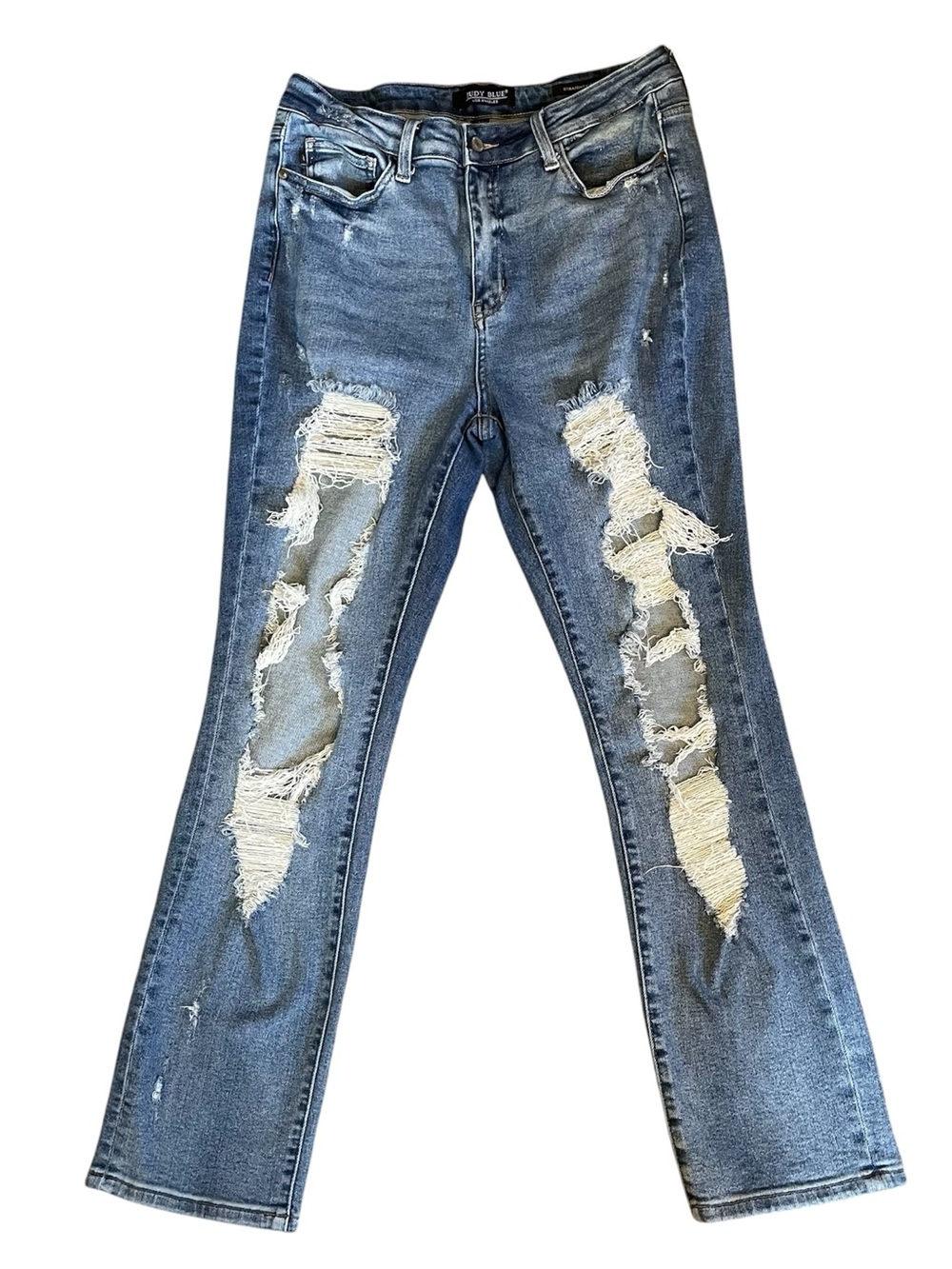 Judy Blue Jeans Straight Fit heavily destroyed Distressed